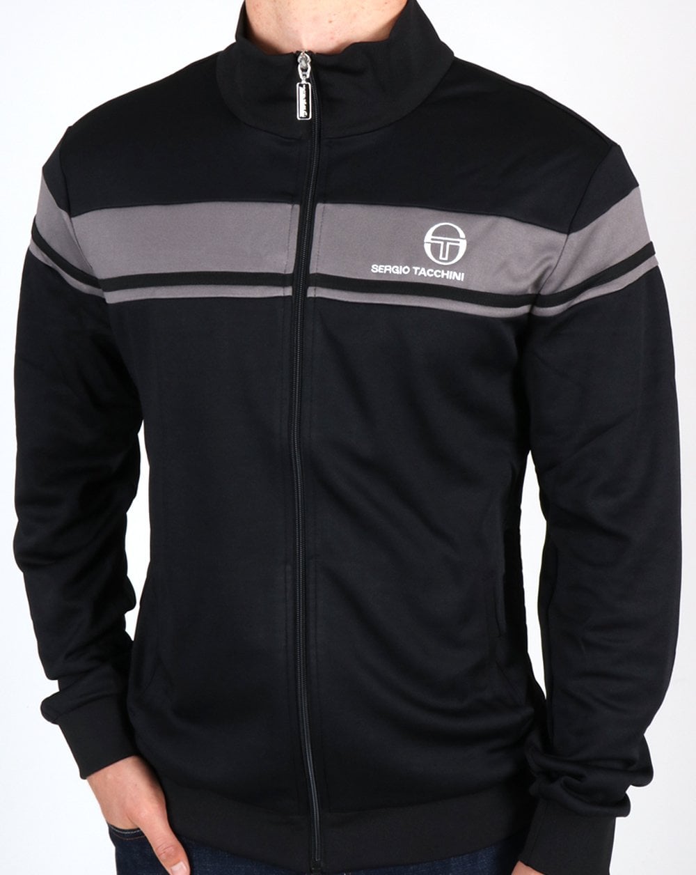 Sergio Tacchini Masters Trainingsjacke Schwarz Grau