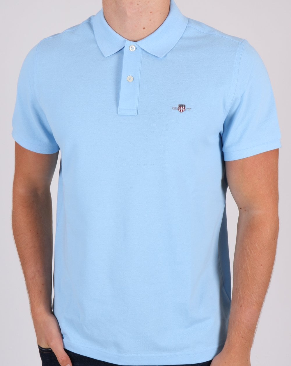 Gant Piqué Rugger Polo Himmelblau
