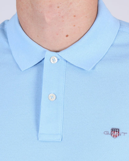 Gant Piqué Rugger Polo Himmelblau