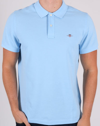 Gant Piqué Rugger Polo Himmelblau
