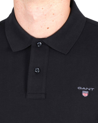 Gant Piqué Rugger Polo Schwarz