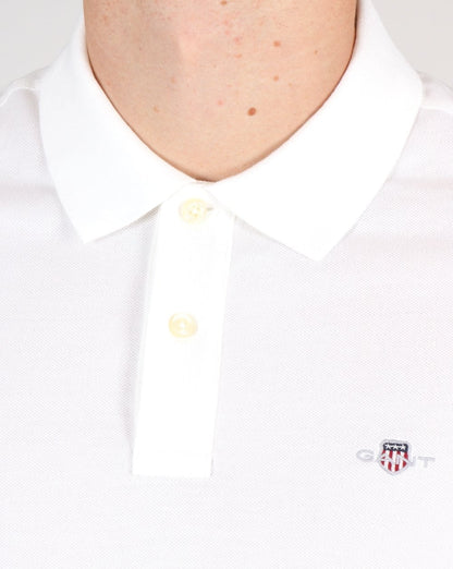 Gant Piqué Rugger Polo Weiß