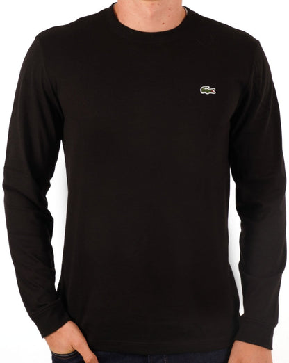 Lacoste Langarm-T-Shirt Schwarz
