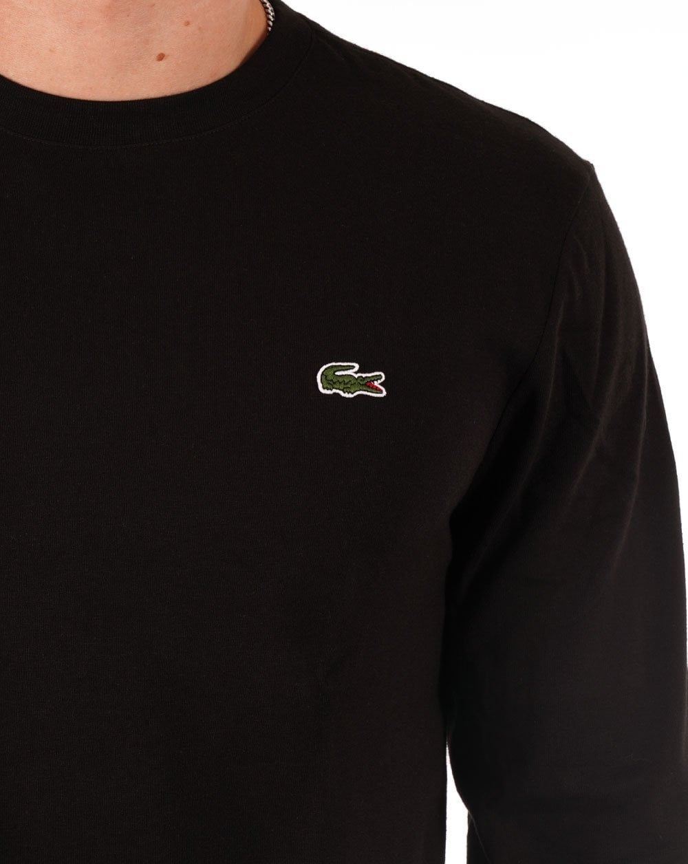 Lacoste Langarm-T-Shirt Schwarz