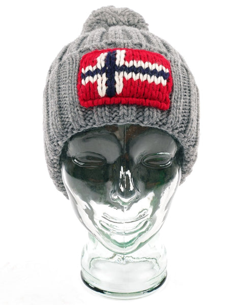 Napapijri Semiury Bobble Hat Mid Grey Marl