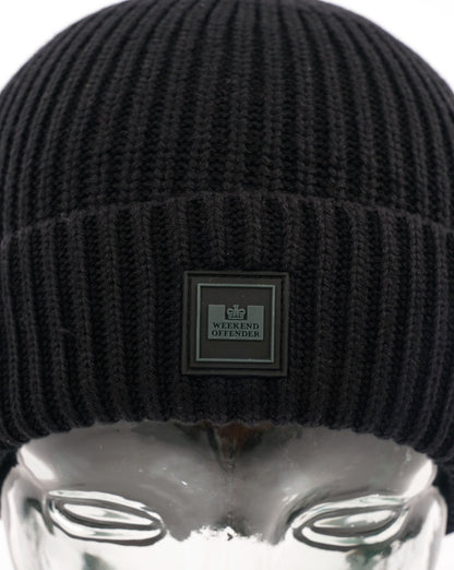 Weekend Offender Kettama Rippenmütze Schwarz