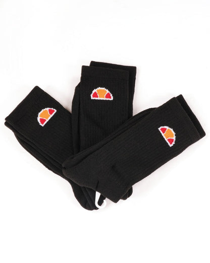 Ellesse – Tisbi – Schwarze Socken im 3er-Pack