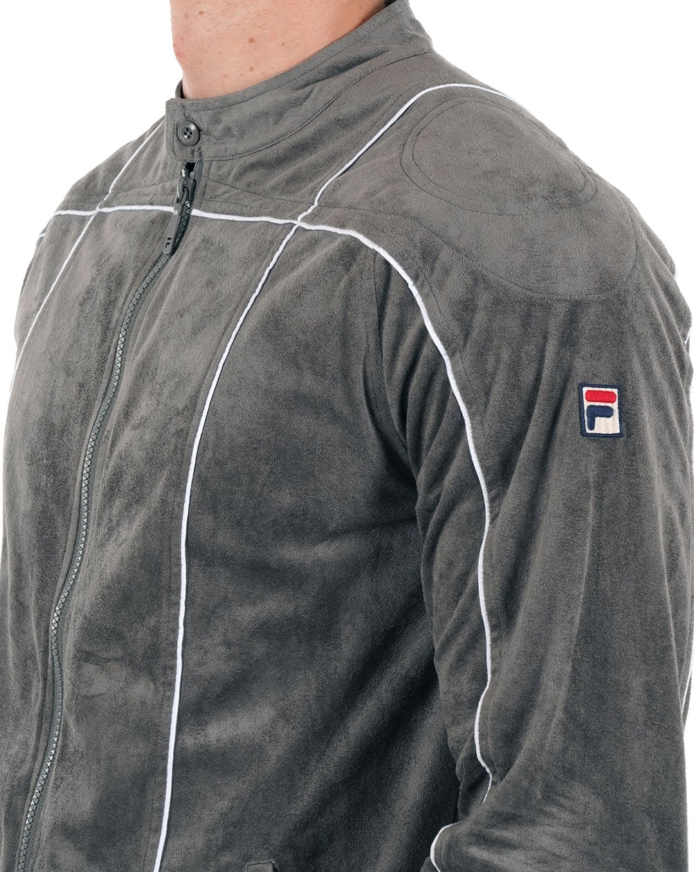 Fila Vintage Terrinda Trainingsjacke Anthrazit/Weiß