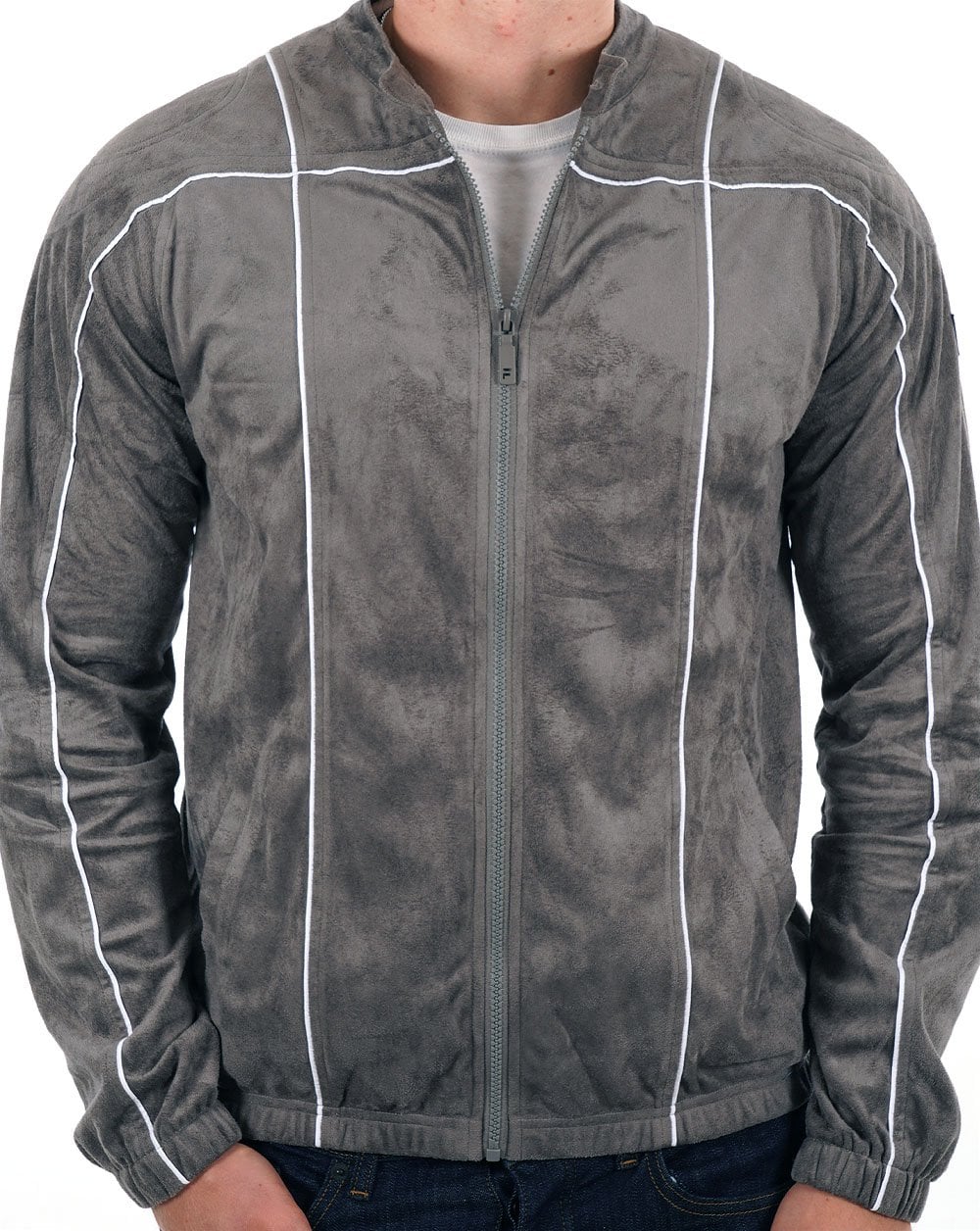 Fila Vintage Terrinda Trainingsjacke Anthrazit/Weiß