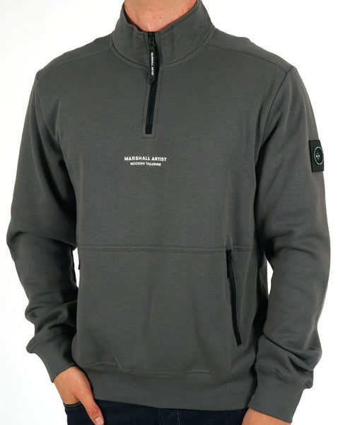 Marshall Artist Siren 1/4 Zip Sweat Slate Grey