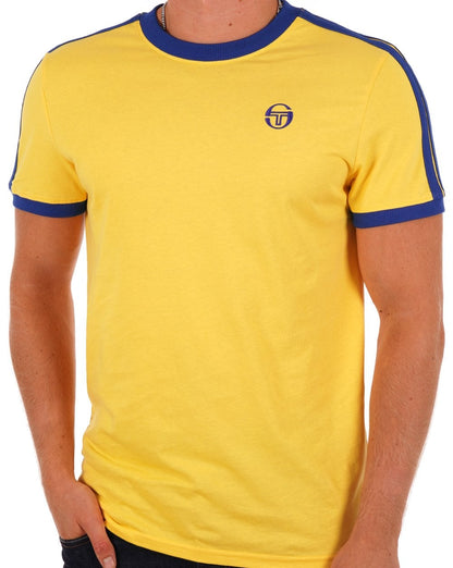 Sergio Tacchini Retro T-Shirt Gelb Royal