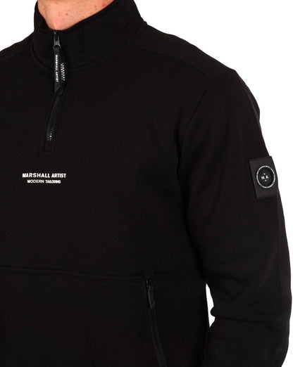 Marshall Artist Siren 1/4 Zip Sweatshirt Schwarz