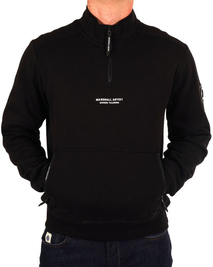 Marshall Artist Siren 1/4 Zip Sweatshirt Schwarz