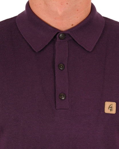 Gabicci Vintage Jackson Strickpolo Traube