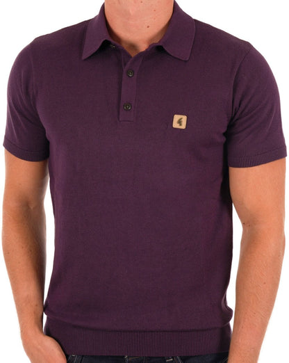 Gabicci Vintage Jackson Strickpolo Traube