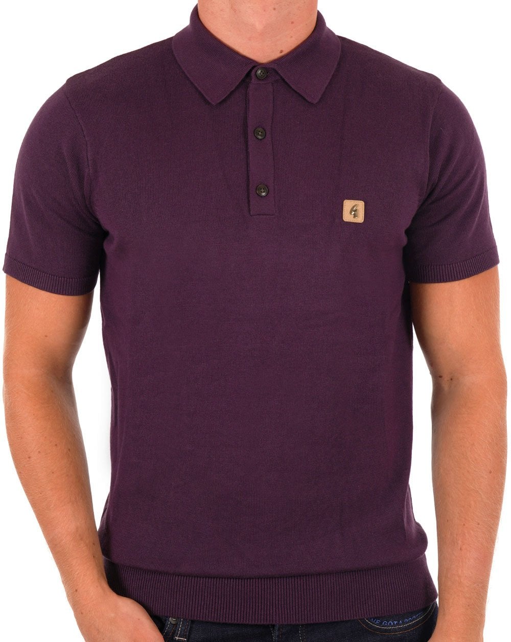 Gabicci Vintage Jackson Strickpolo Traube
