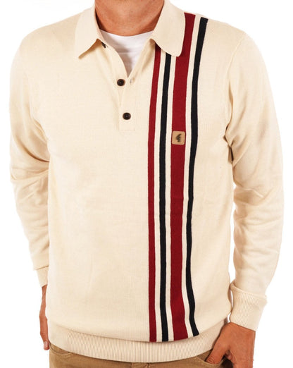 Gabicci Vintage Soda LS Strickpolo Creme