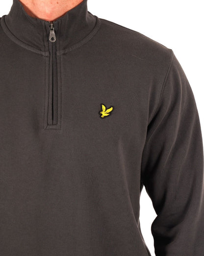 Lyle &amp; Scott Sweatshirt mit Viertelreißverschluss in Rotguss