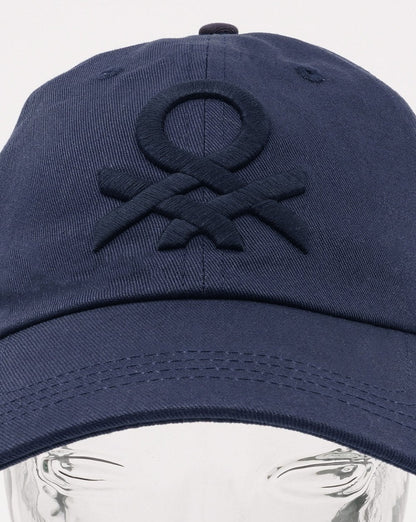 Benetton Logo Cap Marineblau