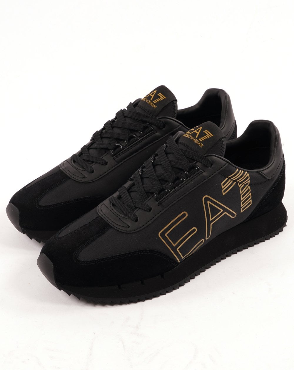 EA7 B&amp;W Vintage Sneaker Schwarz/Gold