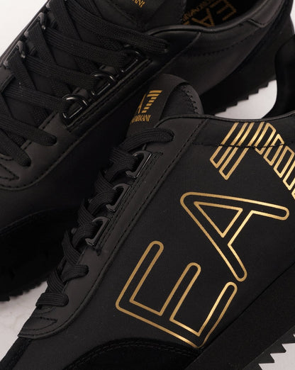EA7 B&amp;W Vintage Sneaker Schwarz/Gold