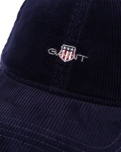 Gant Shield Cord Cap Marineblau