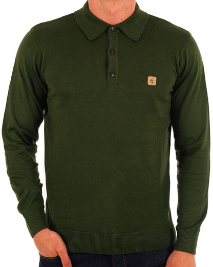 Gabicci Vintage Francesco LS Strickpolo Forest