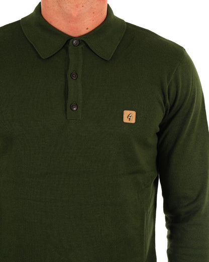 Gabicci Vintage Francesco LS Strickpolo Forest