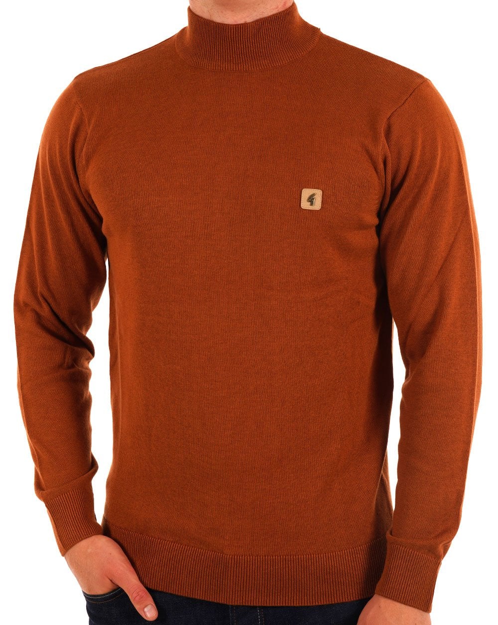Gabicci Vintage Duke Rollkragenpullover Toffee