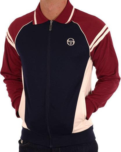 Sergio Tacchini Ascot Trainingsjacke Marineblau Weinrot