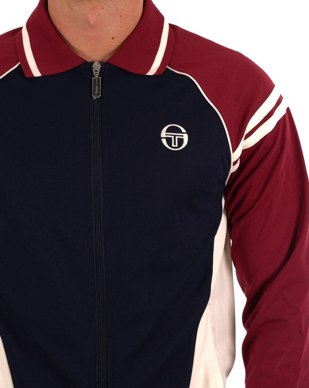 Sergio Tacchini Ascot Trainingsjacke Marineblau Weinrot