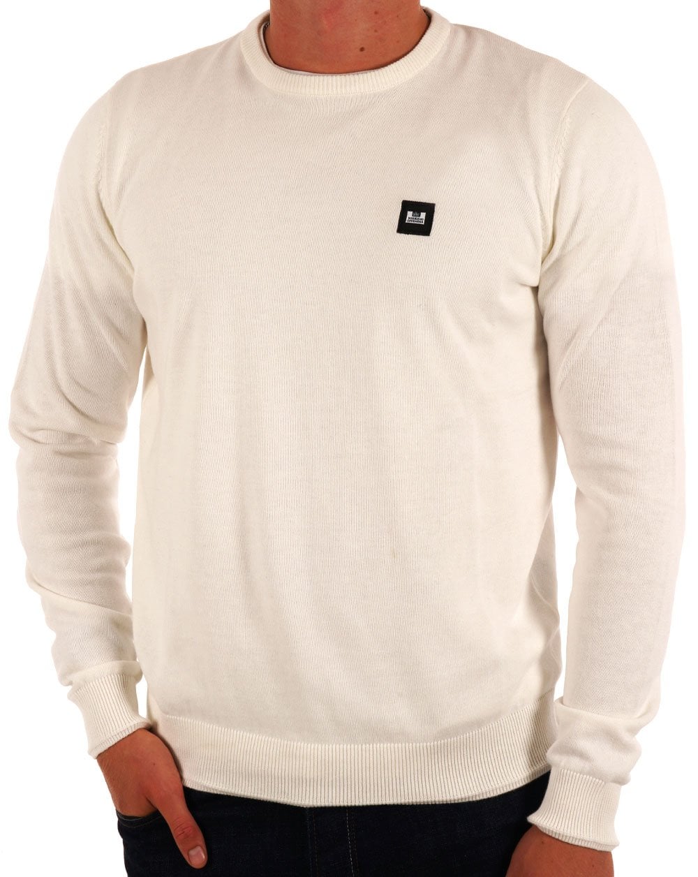 Weekend Offender Solace Strickpullover Winterweiß