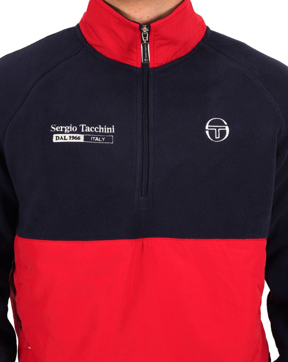 Sergio Tacchini Nello Polar Fleece Marineblau/Dunkelrot