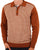 Gabicci Vintage Weaver LS Knit Polo Toffee