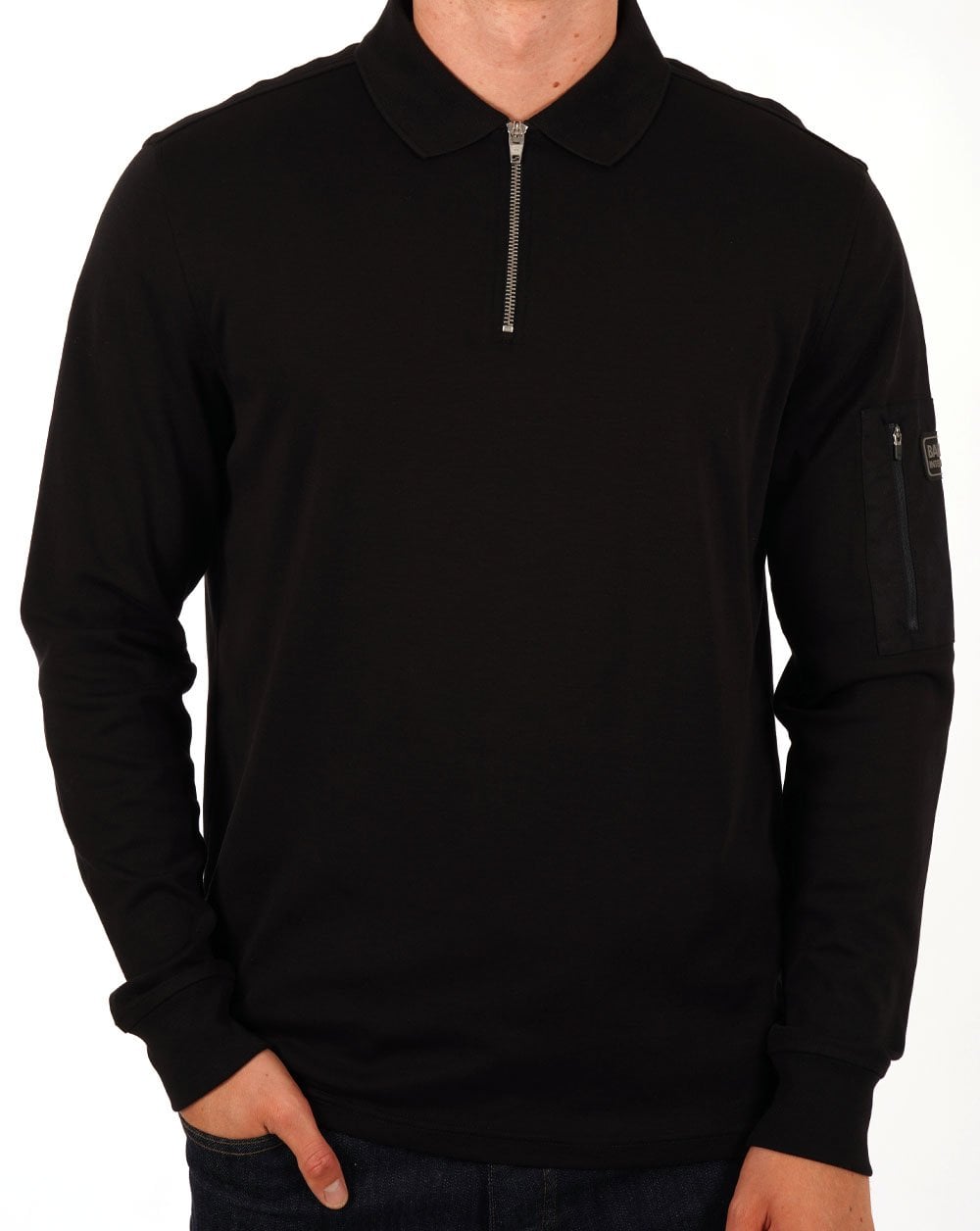 Barbour International Breaker LS Poloshirt Schwarz