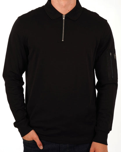 Barbour International Breaker LS Poloshirt Schwarz