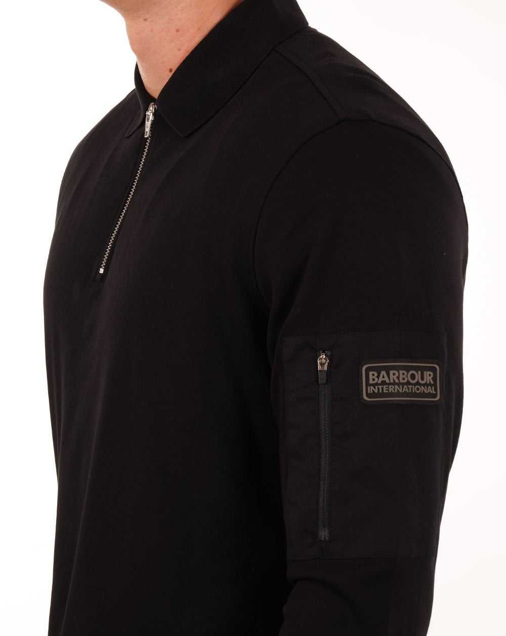 Barbour International Breaker LS Poloshirt Schwarz