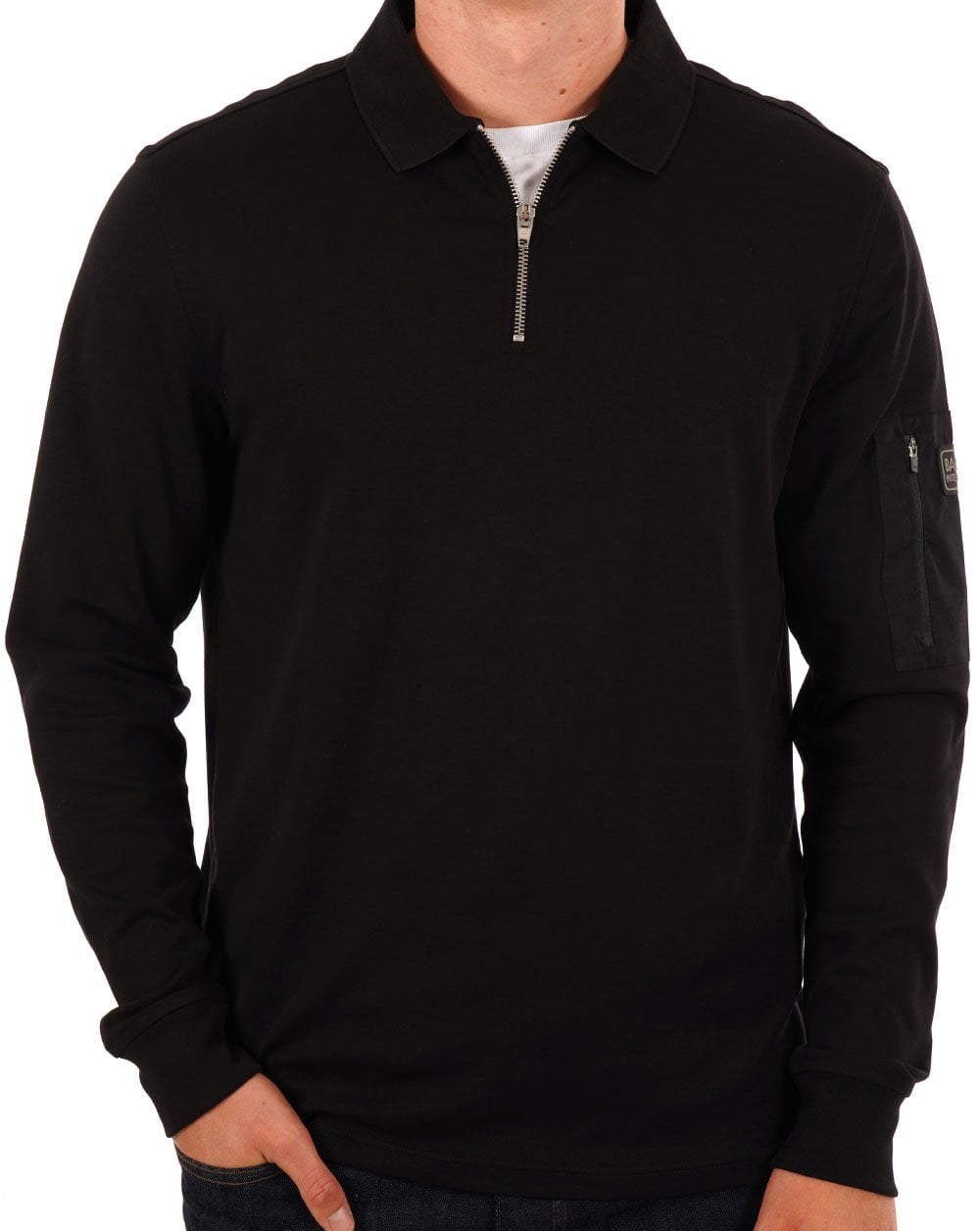 Barbour International Breaker LS Poloshirt Schwarz