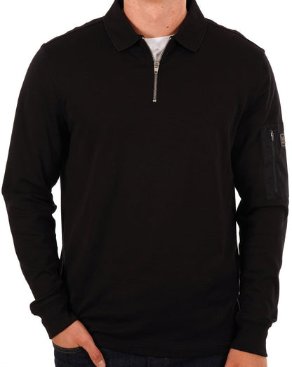 Barbour International Breaker LS Poloshirt Schwarz