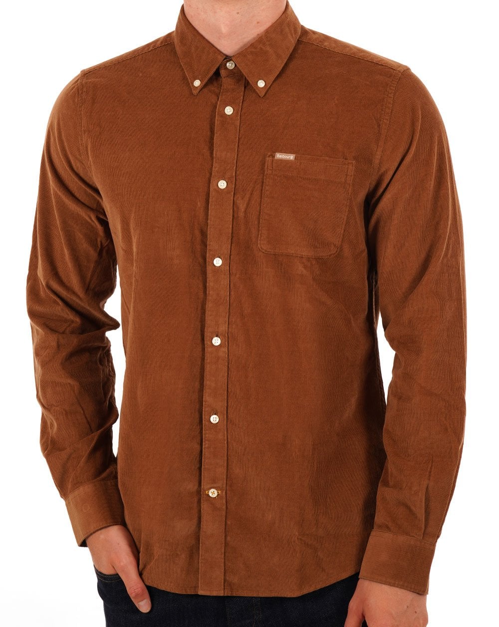 Barbour Ramsey Tailored Hemd Sandstein