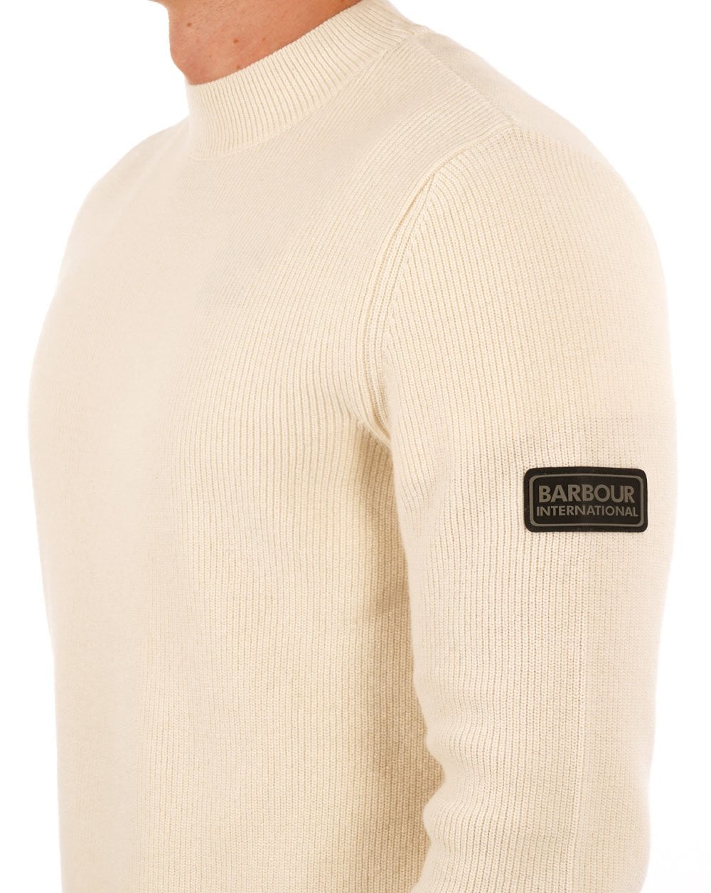 Barbour International Strickpullover Kreide
