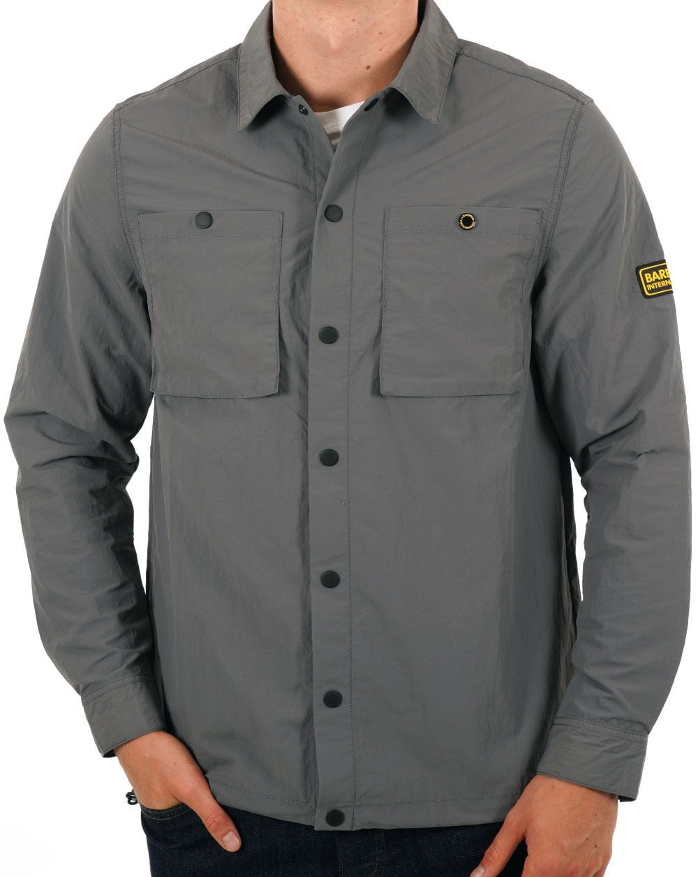 Barbour International Cadwell Überhemd Schiefergrau