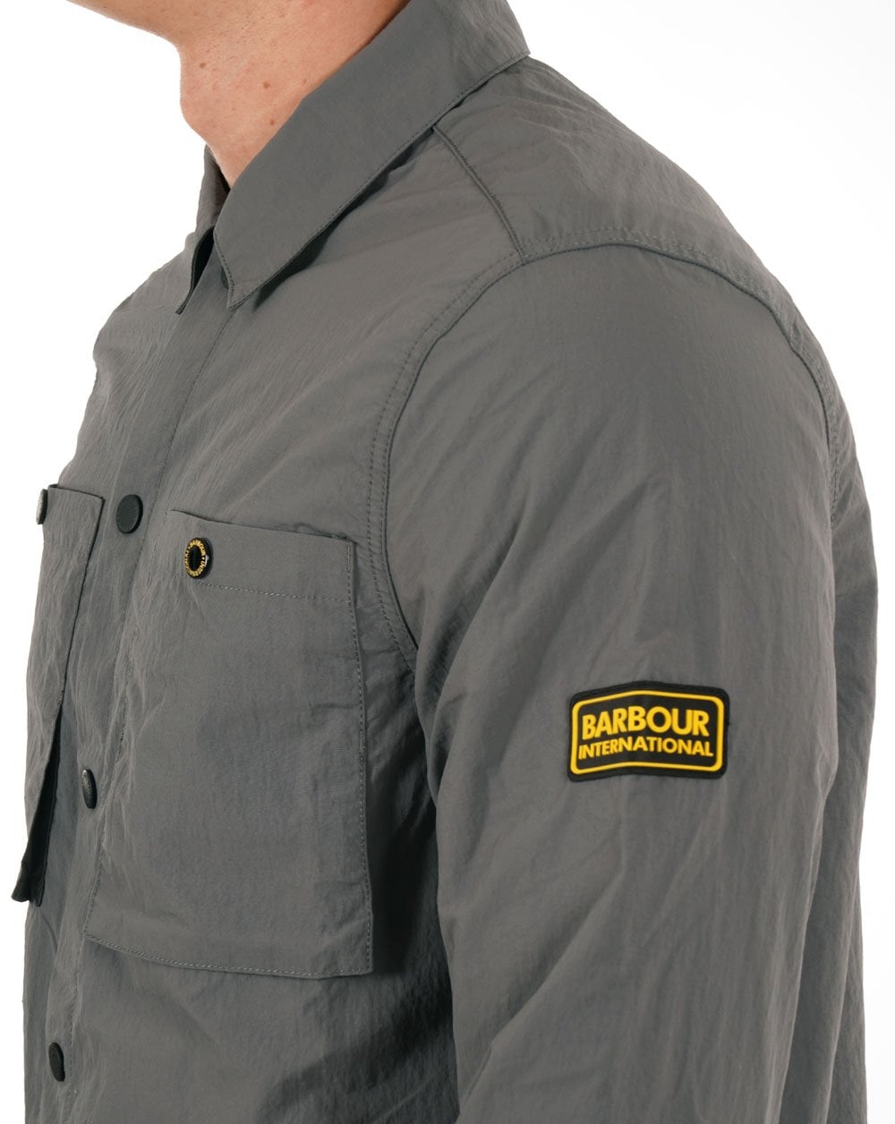 Barbour International Cadwell Überhemd Schiefergrau