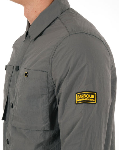 Barbour International Cadwell Überhemd Schiefergrau
