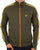 Trojan Twin Stripe Contrast Zip Track Top Army