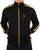 Trojan Twin Stripe Contrast Zip Track Top Black
