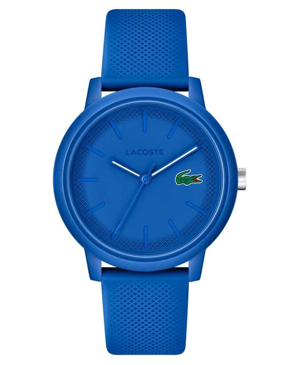 Lacoste 12.12 3-Zeiger-Silikonuhr, Königsblau