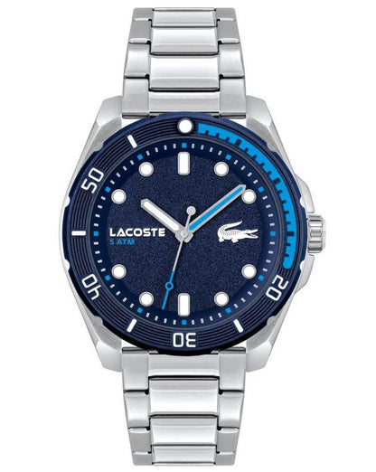 Lacoste Finn Uhr Silber/Blau