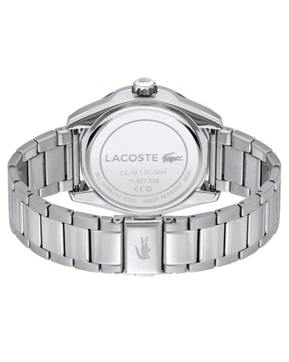 Lacoste Finn Uhr Silber/Blau