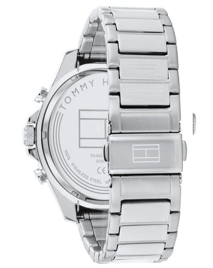 Tommy Hilfiger Uhren Clark Uhr Silber/Marineblau